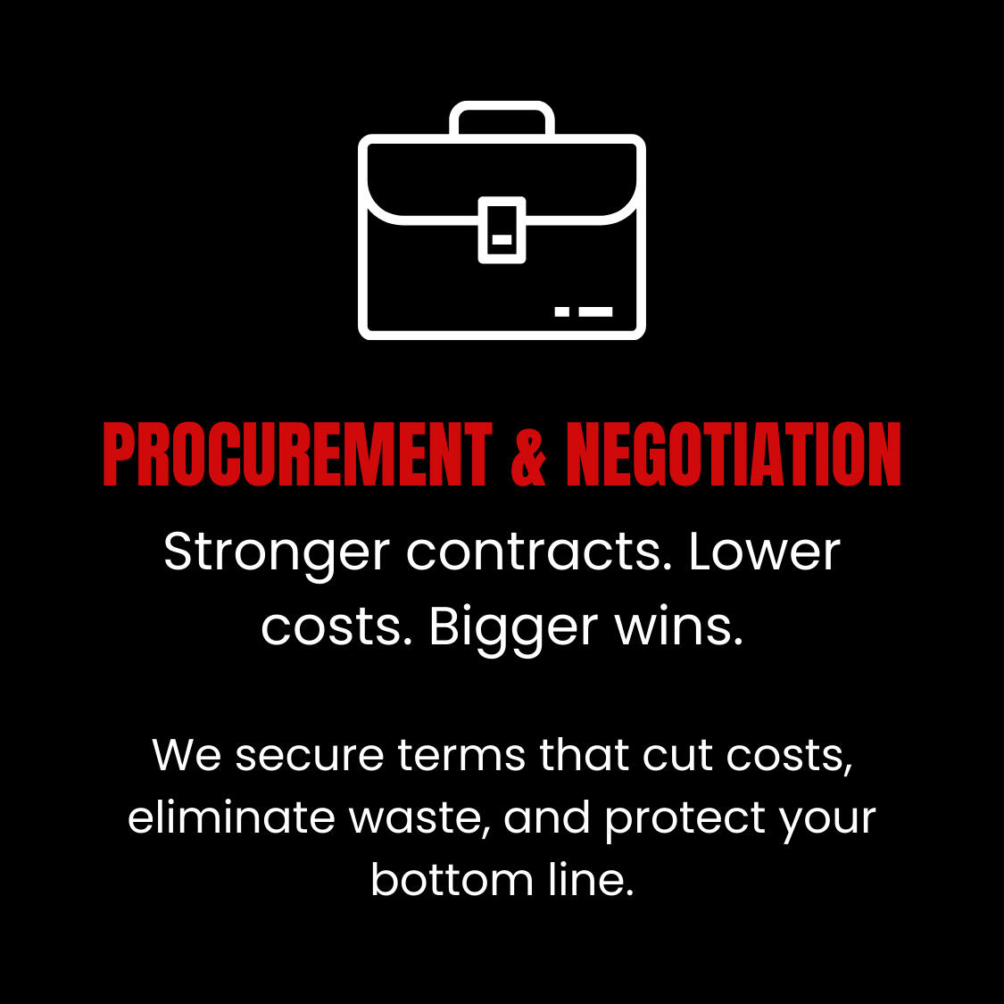 Procurement & Negotiation